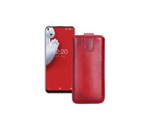 Купить - чехол для смартфона  Вытяжка из кожи для телефона Oukitel C17 Pro Красный