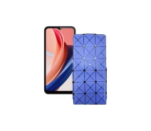 Купить - чехол для смартфона  Чехол-флип из экокожи для телефона Oukitel C31 Pro Синий ромб