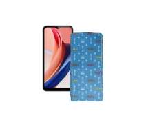 Купить - чехол для смартфона  Чехол-флип из экокожи для телефона Oukitel C31 Pro Фэшн голубой