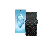 Купить - чехол для смартфона  Чехол-книга из экокожи для телефона OnePlus 12R Фэшн черный