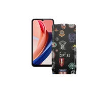 Купить - чехол для смартфона  Чехол-флип из экокожи для телефона Oukitel C31 Pro Битлз