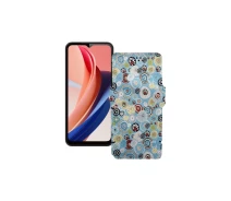 Купить - чехол для смартфона  Чехол-книга из экокожи для телефона Oukitel C31 Pro Круги-цветные