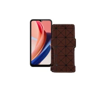 Купить - чехол для смартфона  Чехол-книга из экокожи для телефона Oukitel C31 Pro Коричневый ромб
