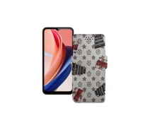 Купить - чехол для смартфона  Чехол-книга из экокожи для телефона Oukitel C31 Pro Луи-Витон-белый