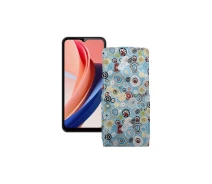 Купить - чехол для смартфона  Чехол-флип из экокожи для телефона Oukitel C31 Pro Круги-цветные