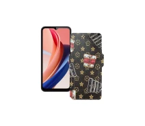 Купить - чехол для смартфона  Чехол-книга из экокожи для телефона Oukitel C31 Pro Луи-Витон-коричневый