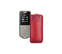 Купить - чехол для смартфона  Вытяжка из экокожи для телефона Nokia 800 Tough Красный