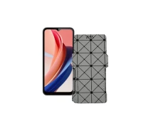 Купить - чехол для смартфона  Чехол-книга из экокожи для телефона Oukitel C31 Pro Серый ромб