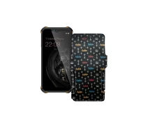 Купить - чехол для смартфона  Чехол-книга из экокожи для телефона Oukitel WP15 Фэшн черный