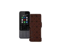 Купить - чехол для смартфона  Чехол-книга из экокожи для телефона Nokia 6300 4G Коричневый ромб