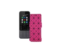 Купить - чехол для смартфона  Чехол-книга из экокожи для телефона Nokia 6300 4G Розовый ромб