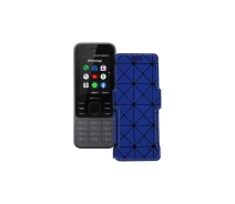 Купить - чехол для смартфона  Чехол-книга из экокожи для телефона Nokia 6300 4G Синий ромб