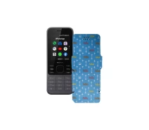 Купить - чехол для смартфона  Чехол-книга из экокожи для телефона Nokia 6300 4G Фэшн голубой