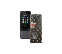 Купить - чехол для смартфона  Чехол-флип из экокожи для телефона Nokia 6300 4G Луи-Витон-коричневый