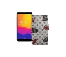 Купить - чехол для смартфона  Чехол-книга из экокожи для телефона Prestigio Muze J5 PSP5524 Луи-Витон-белый