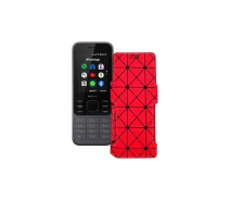 Купить - чехол для смартфона  Чехол-книга из экокожи для телефона Nokia 6300 4G Красный ромб
