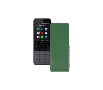 Купить - чехол для смартфона  Чехол-флип из экокожи для телефона Nokia 6300 4G Темно-зеленый