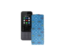 Купить - чехол для смартфона  Чехол-флип из экокожи для телефона Nokia 6300 4G Фэшн голубой