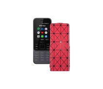 Купить - чехол для смартфона  Чехол-флип из экокожи для телефона Nokia 6300 4G Красный ромб