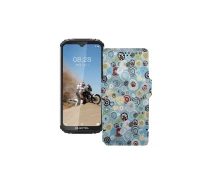 Купить - чехол для смартфона  Чехол-книжка из экокожи для телефона Oukitel WP6 Круги-цветные
