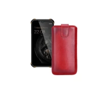 Купить - чехол для смартфона  Вытяжка из кожи для телефона Oukitel WP15 Красный