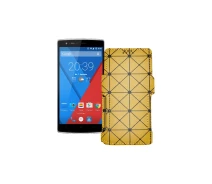 Купить - чехол для смартфона  Чехол-книга из экокожи для телефона OnePlus One Золотой ромб