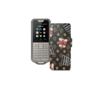 Купить - чехол для смартфона  Чехол-книга из экокожи для телефона Nokia 800 Tough Луи-Витон-коричневый