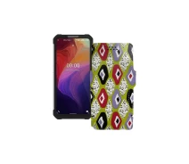 Купить - чехол для смартфона  Чехол-книга из экокожи для телефона Oukitel WP17 Камни-цветные