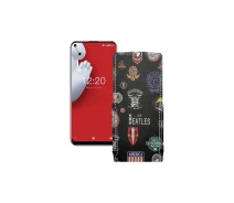 Купить - чехол для смартфона  Чехол-флип из экокожи для телефона Oukitel C17 Pro Битлз