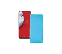 Купить - чехол для смартфона  Чехол-флип из экокожи для телефона Oukitel C17 Pro Голубой