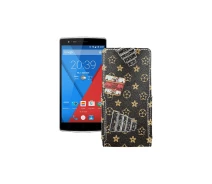 Купить - чехол для смартфона  Чехол-флип из экокожи для телефона OnePlus One Луи-Витон-коричневый