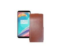 Купить - чехол для смартфона  Чехол-флип из экокожи для телефона OnePlus 5T Коричневый