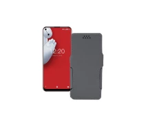 Купить - чехол для смартфона  Чехол-книга из экокожи для телефона Oukitel C17 Pro Серый