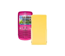 Купить - чехол для смартфона  Чехол-флип из экокожи для телефона Nokia C3 Желтый