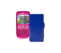 Купить - чехол для смартфона  Чехол-книга из экокожи для телефона Nokia C3 Синий