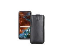 Купить - чехол для смартфона  Вытяжка из экокожи для телефона Nokia G300 Черный