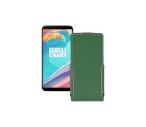 Купить - чехол для смартфона  Чехол-флип из экокожи для телефона OnePlus 5T Темно-зеленый