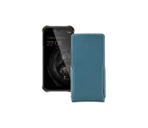 Купить - чехол для смартфона  Чехол-флип из экокожи для телефона Oukitel WP15 Тм. Бирюзовый