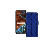 Купить - чехол для смартфона  Чехол-книга из экокожи для телефона Nokia G300 Синий ромб