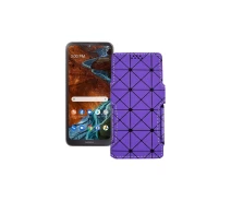 Купить - чехол для смартфона  Чехол-книга из экокожи для телефона Nokia G300 Фиолетовый ромб