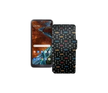 Купить - чехол для смартфона  Чехол-книга из экокожи для телефона Nokia G300 Фэшн черный