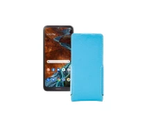Купить - чехол для смартфона  Чехол-флип из экокожи для телефона Nokia G300 Голубой