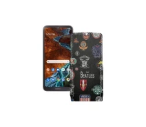 Купить - чехол для смартфона  Чехол-флип из экокожи для телефона Nokia G300 Битлз