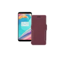 Купить - чехол для смартфона  Чехол-книга из экокожи для телефона OnePlus 5T Бордовый