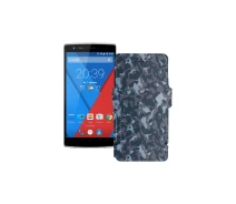Купить - чехол для смартфона  Чехол-книга из экокожи для телефона OnePlus One Хаки-синий