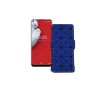 Купить - чехол для смартфона  Чехол-книга из экокожи для телефона Oukitel C17 Pro Синий ромб