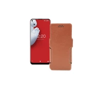 Купить - чехол для смартфона  Чехол-книга из экокожи для телефона Oukitel C17 Pro Коричневый