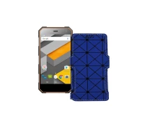 Купить - чехол для смартфона  Чехол-книга из экокожи для телефона Nomu S10 Pro Синий ромб