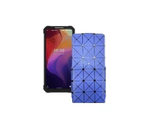 Купить - чехол для смартфона  Чехол-флип из экокожи для телефона Oukitel WP17 Синий ромб