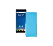 Купить - чехол для смартфона  Чехол-флип из экокожи для телефона Oukitel K5000 Голубой